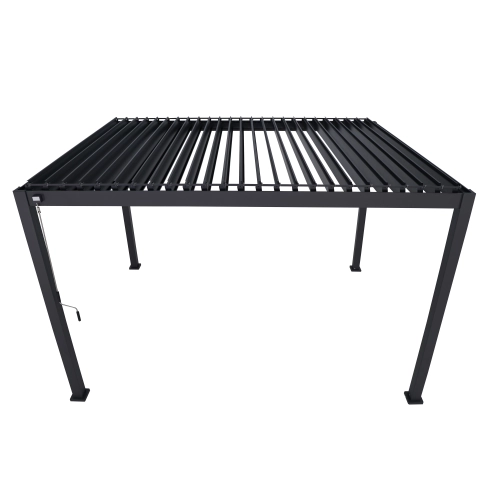 Pergola ogrodowa MIRADOR 80 Solid 3 x 3m Antracyt